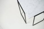 Kaus - Carrara marble side table | Tables by DFdesignLab - Nicola Di Froscia. Item made of steel with marble works with minimalism & contemporary style