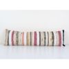 Turkish Rag Rug Pillow Cover, Extra Long Chaput Kilim Cushio | Cushion in Pillows by Vintage Pillows Store