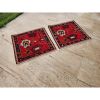 Turkish Floral Rug - a Pair | Area Rug in Rugs by Vintage Pillows Store
