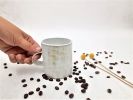 White-Beige Coffee Mug, Handmade Ceramic Coffee Mug, Rustic | Drinkware by YomYomceramic. Item composed of stone