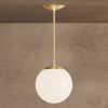 Vista - Brass - 8" Globe | Pendants by Illuminate Vintage. Item composed of brass and glass