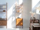 Mid century bookcase, Scandinavian bookshelf, home storage | Book Case in Storage by Plywood Project. Item composed of oak wood in minimalism or mid century modern style