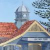 Bulimba Ferry | Oil And Acrylic Painting in Paintings by Meredith H. Item made of canvas works with contemporary & country & farmhouse style