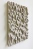 Textured 3D Beige Painting - Contemporary Sculptural Wall Art - Modern Home Decor - Geometric Fusion | Wall Sculpture in Wall Hangings by Vaiva Art Atelier