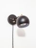Adjustable Wall Light, Gold & Black, Bedside Reading | Sconces by Retro Steam Works. Item composed of metal in industrial style