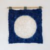 Madagascar Silk Blue Moon Wall Hanging | Tapestry in Wall Hangings by Tanana Madagascar. Item composed of fiber