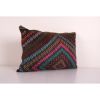 Turkish Pastel Kilim Pillow Cover, Kilim Rug Lumbar Pillow C | Cushion in Pillows by Vintage Pillows Store