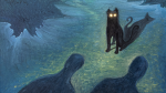Black Cat Bar | Oil And Acrylic Painting in Paintings by Shawn Button