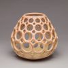 Openwork Teardrop Vessel | Ornament in Decorative Objects by Lynne Meade. Item made of stoneware