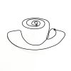 Coffee Cup Wire Wall Art | Sculptures by Wired Sculpture Studios. Item composed of metal