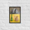 Framed Print - Skins - Dyptich Tonal Still Life Vessels | Work by Eman's Gallery