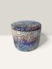Twilight Pebble – Taupe & Indigo Concrete Jar | Decorative Objects by RAW & UNIQ