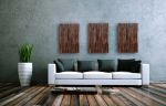3 piece wood wall art | Wall Sculpture in Wall Hangings by Craig Forget. Item composed of wood in mid century modern or contemporary style
