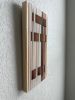 Woven Tile - String Theory- Suede and Grey #1 | Wall Sculpture in Wall Hangings by Mpwovenn Fiber Art by Mindy Pantuso