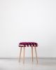 Burgundy Woven Stool | Chairs by Knots Studio