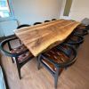 Custom Wood Dining Table | Tables by Ironscustomwood. Item composed of walnut and metal