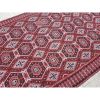 Vintage Handwoven Diningroom Office Size Cotton Turkish | Area Rug in Rugs by Vintage Pillows Store. Item composed of cotton & fiber