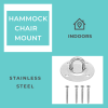 Indoor Round Hammock Swing Chair Hanging Mount|WOOD BEAM C.M | Chairs by Limbo Imports Hammocks. Item composed of steel