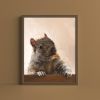 Brigette Squirrel with Walnut Art Print, Woodland Animal Decor, Giclée Fine Art | Prints by The Ugly Cat Studio