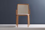 "Wing" CW3 . Arms, Nt Cane, Textile | Dining Chair in Chairs by SIMONINI. Item made of wood & fabric
