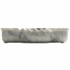 Unique Classic-Midcentury Design Wall mounted Carrara Marble Sink | Water Fixtures by AYMARBLEDESIGN LLC