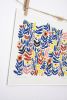 Autumn and Blue Print | Prints by Leah Duncan. Item composed of paper compatible with mid century modern and contemporary style