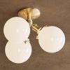 Palmdale | Flush Mounts by Illuminate Vintage. Item made of brass with glass