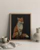 The Woodland Fox - Black Edition | Prints by The Ugly Cat Studio