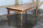 Classic Farmhouse Dining Table with Thick Top (in stock) | Tables by Hazel Oak Farms. Item made of wood