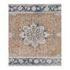 Vintage Tan Wool Anatolian Karapinar Rug 4'9" X 7'11" | Area Rug in Rugs by Vintage Pillows Store