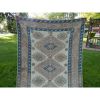 Vintage Turkish Kars Wool Area Rug 4'5'' x 6'8'' | Rugs by Vintage Pillows Store. Item made of cotton with fiber