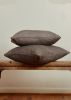 Grey Basketweave on Poly-Silk Lumbar Pillow 12x20 | Pillows by Vantage Design