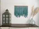 Dip Dyed Wall Hanging | Macrame Wall Hanging in Wall Hangings by Mpwovenn Fiber Art by Mindy Pantuso. Item composed of wood and fiber