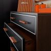 MILANO-PRESTIGE - Leather handles with seams in 6 sizes | Pull in Hardware by minimaro - luxury furniture handles. Item composed of leather