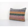 Turkish Kilim Lumbar Pillow, Handwoven Kilim Lumbar, Ethnic | Cushion in Pillows by Vintage Pillows Store