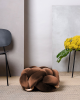 (M) Acorn Velvet Knot Floor Cushion | Pillows by Knots Studio. Item made of wood & fabric