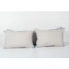 Christmas Gift Blue Lumbar Pillow Cover, Set of Three Lamb H | Cushion in Pillows by Vintage Pillows Store