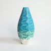 Oblique Slender in Mediterranean Sea | Vase in Vases & Vessels by by Alejandra Design. Item made of ceramic