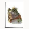 Toad King Watercolor Art Print, Storybook Animal Wall Art, Crowned Frog Painting | Prints in Paintings by The Ugly Cat Studio