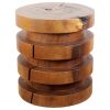 Haussmann® Wood Towering Rings Table 18 in DIA x 20 in | Coffee Table in Tables by Haussmann®