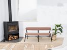 Fjoon Bench | Benches & Ottomans by Fernweh Woodworking. Item made of walnut with leather