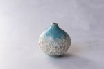 Reef Turquoise semi-porcelain bud vase, minimal nordic | Vases & Vessels by Laima Ceramics. Item made of ceramic compatible with minimalism and contemporary style