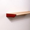 Cedar Floating Shelf with Hardwood Accent: Solid Wood Display | Shelving in Storage by Spacecraft Furnishing