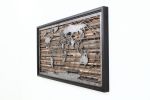 World Map #2 | Wall Sculpture in Wall Hangings by Craig Forget. Item composed of wood and steel in mid century modern or contemporary style