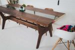 The Provo Dining Table :: Beautiful Live Edge, Glass and Bra | Tables by MODERNCRE8VE. Item composed of walnut and glass