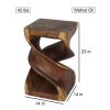 Haussmann® Wood Double Twist Stool Table 14 in SQ x 23 in | Chairs by Haussmann®