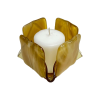Streaky Amber Glass Candleholder | Candle Holder in Decorative Objects by Sand & Iron