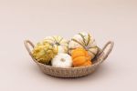 Woven Round Tray I All Natural | Decorative Tray in Decorative Objects by NEEPA HUT. Item composed of fiber
