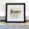 Against the Wind – Original Abstract Watercolor Landscape, Framed | Paintings by Susi Schuele Art