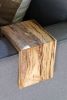 Spalted Hackberry Wood 7 1/8" couch armrest table | Side Table in Tables by Hazel Oak Farms. Item made of wood